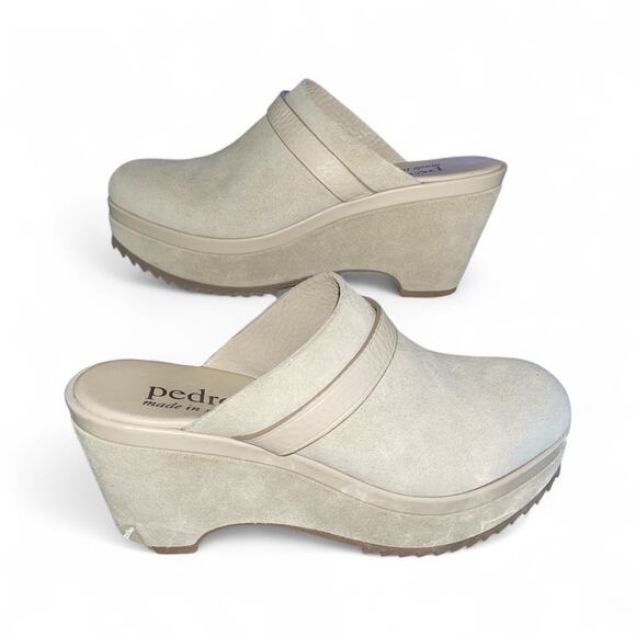 Women’s Pedro Garcia Fabia Suede Clog In Linen Castoro size 10 - Picture 1 of 8